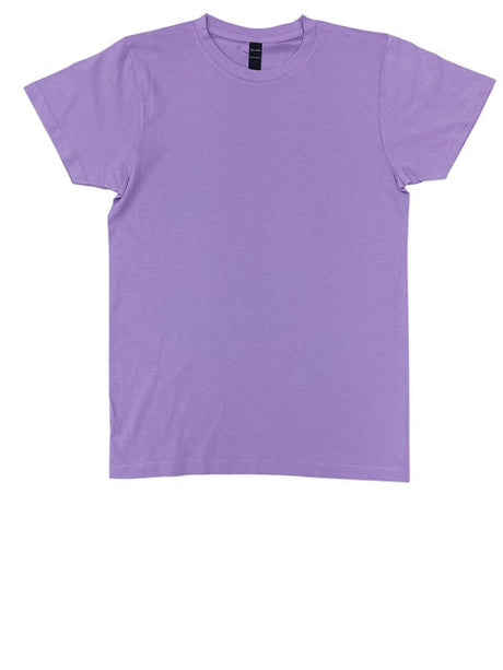 Lucky Friends 1001 100% Cotton Fabric - Lavender, Round Neck T-Shirt, 4.2 Oz, Tubular, 30 Single (1 Piece)