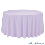 108 Inch Round Polyester Seamless Tablecloth Fabric - Solid Color, 108" Diameter (By Piece)
