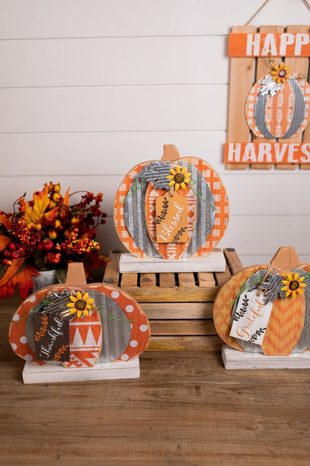 Layered Pumpkin Decor