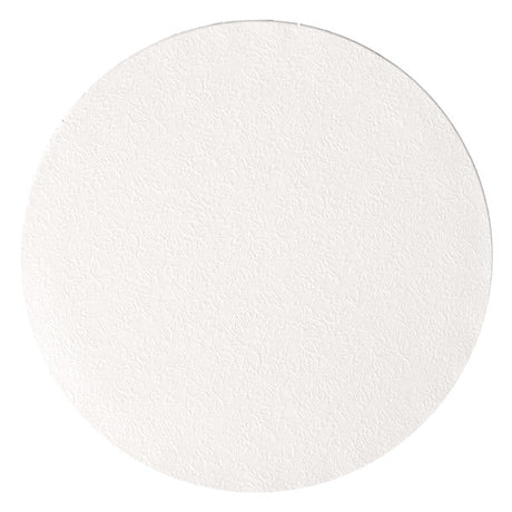 6" Round White Foil Cake Board Drum