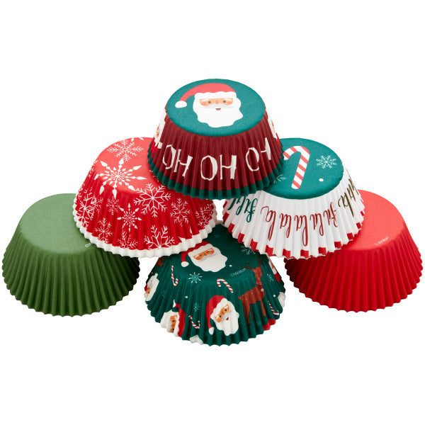 Wilton Classic Santa Claus Christmas Cupcake Liners, 150-Count