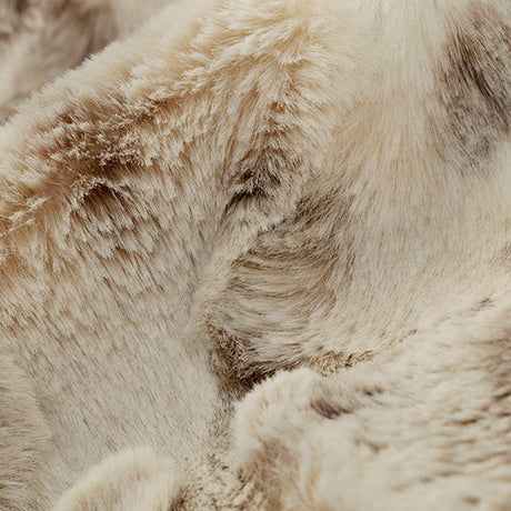 Minky Fabric Ice Taupe Arctic Lynx Print