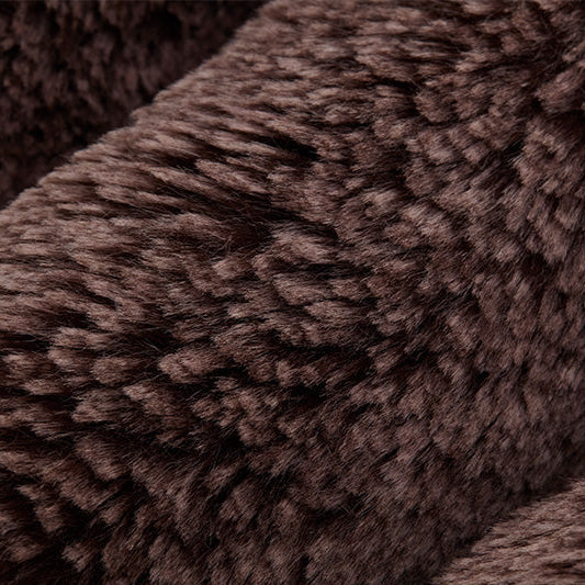 Polyester Cuddle Fabric Rum Raisin Arctic Fox 58/60"