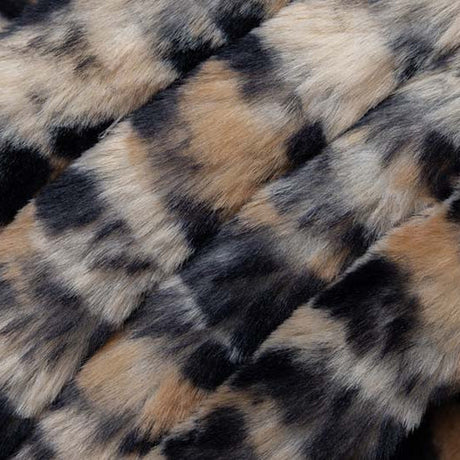 Black Luxe Cuddle Bunny Leo Fabric 58/60"