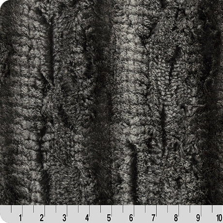 Black Luxe Cuddle Boa Fabric 58/60