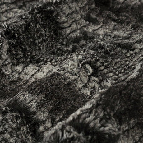 Black Luxe Cuddle Boa Fabric 58/60