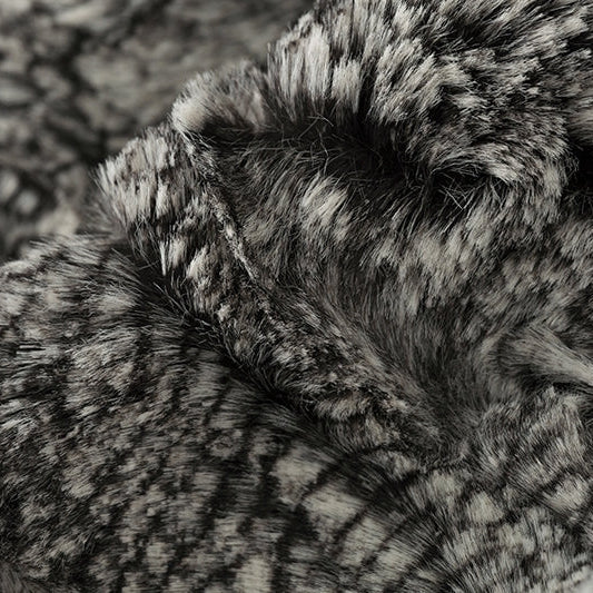 Black Luxe Cuddle Boa Fabric 58/60