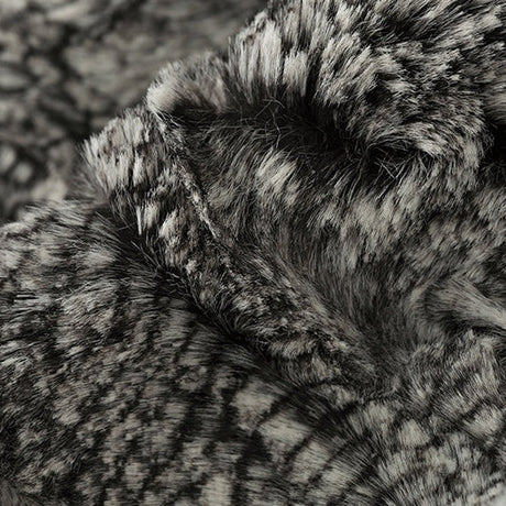 Black Luxe Cuddle Boa Fabric 58/60