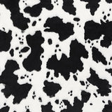 Luxe Cuddle Cow Fabric Snow/Black 58/60"