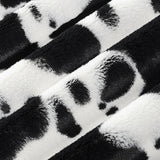 Luxe Cuddle Cow Fabric Snow/Black 58/60"