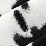 Luxe Cuddle Cow Fabric Snow/Black 58/60"