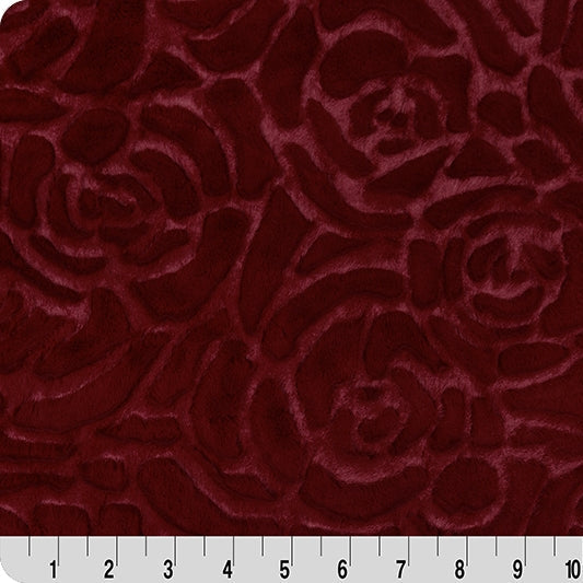 Luxe Cuddle Fabric Demi Rose Merlot 58-60"