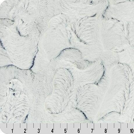 Minky Plush Fabric Luxe Cuddle Frosted Hide Navy 58-60"