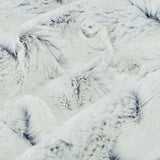 Minky Plush Fabric Luxe Cuddle Frosted Hide Navy 58-60"