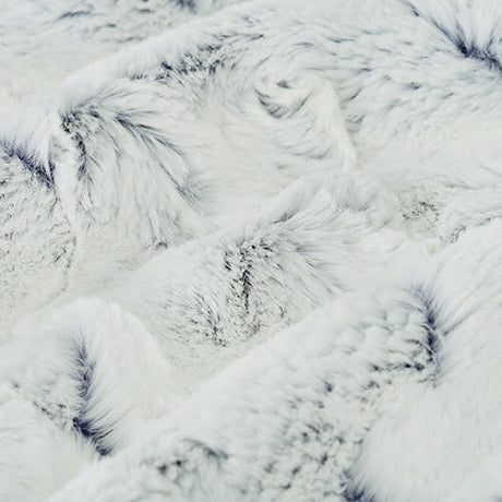 Minky Plush Fabric Luxe Cuddle Frosted Hide Navy 58-60"