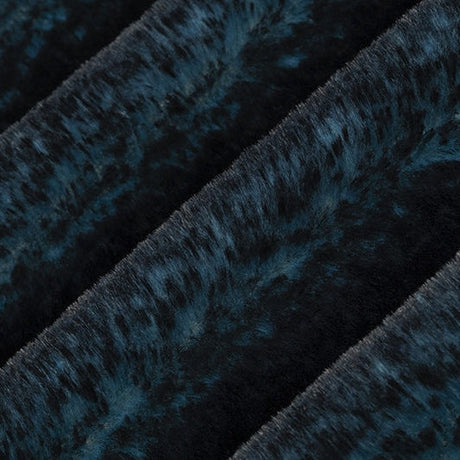 Luxe Cuddle Frosted Baby Seal Fabric Bayou/Black 58/60"