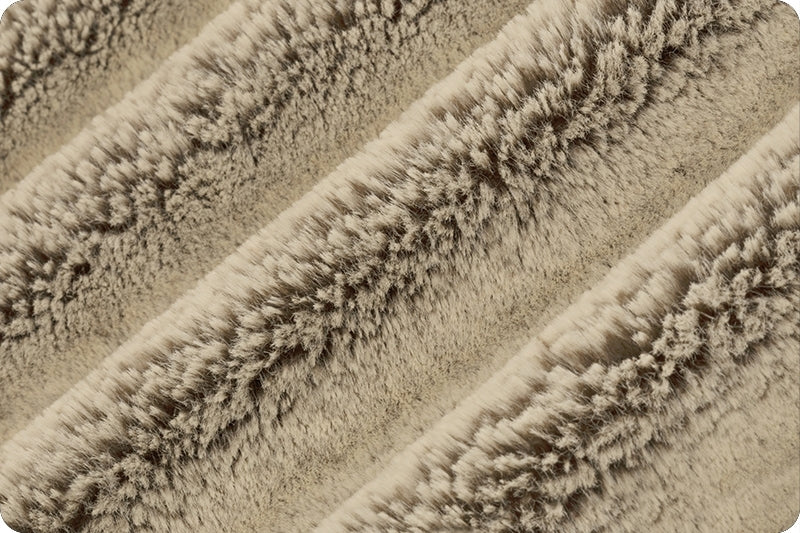 Plush Cuddle Fabric Luxe Frosted Baby Seal Chocolate Almond