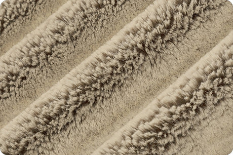 Plush Cuddle Fabric Luxe Frosted Baby Seal Chocolate Almond