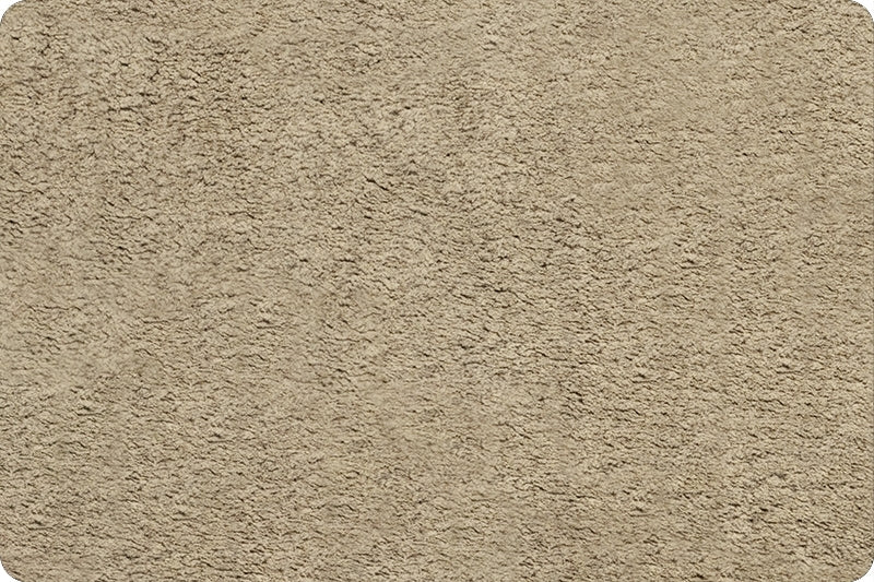 Plush Cuddle Fabric Luxe Frosted Baby Seal Chocolate Almond