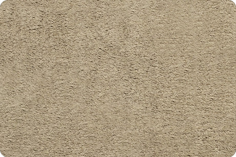 Plush Cuddle Fabric Luxe Frosted Baby Seal Chocolate Almond
