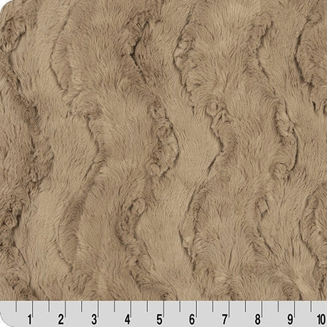 Polyester Cuddle Fabric Luxe Cuddle Glacier Simply Taupe 58-60"