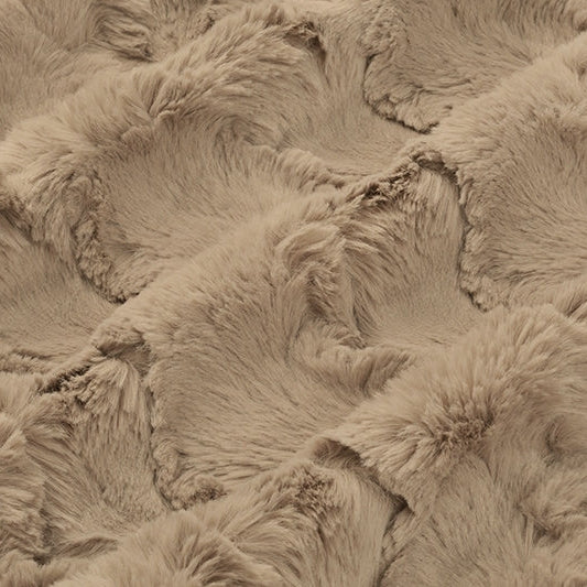 Polyester Cuddle Fabric Luxe Cuddle Glacier Simply Taupe 58-60"