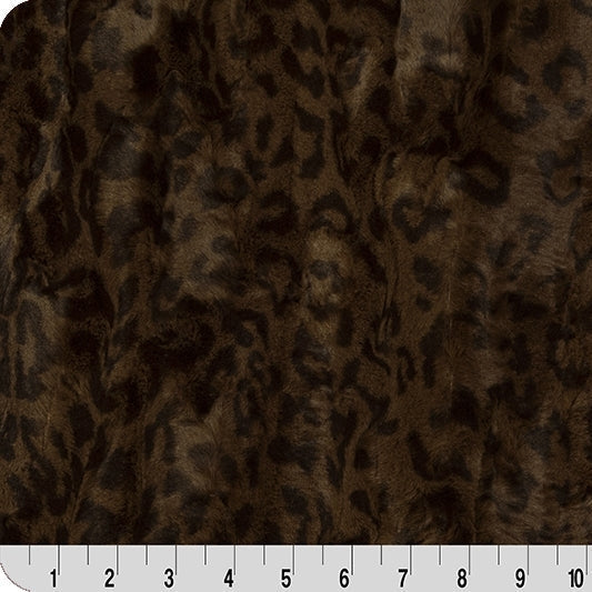 Minky Cuddle Fabric Mahogany Luxe Jaguar 58/60