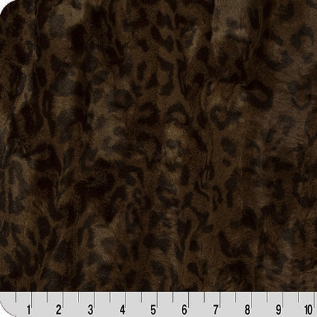 Minky Cuddle Fabric Mahogany Luxe Jaguar 58/60