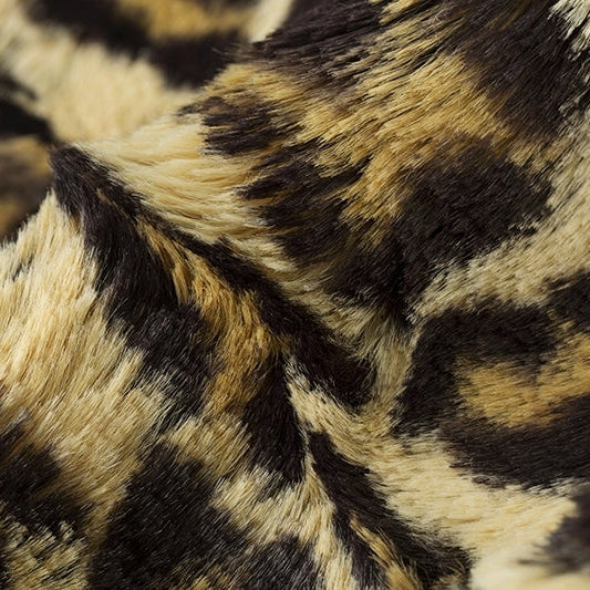 Minky Fabric Sand Luxe Cuddle Leopard 58/60
