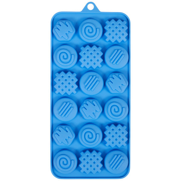 Wilton Silicone Fancy Truffles Candy Mold, 18-Cavity
