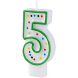Wilton Green Number 5 Birthday Candle