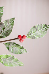 29” Leaf Berry Spray