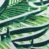 Leaf Lagoon Nylon Spandex Fabric - Green/Pink Palm Leaf Print, 58" Width (1 Yard)