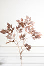 38" Bronze Glitter Leaf Spray