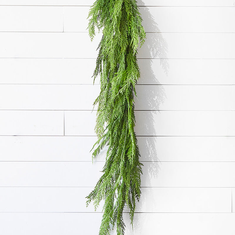 48 Inch Real Touch Cedar Dripping Garland Artificial Lebanon Pine