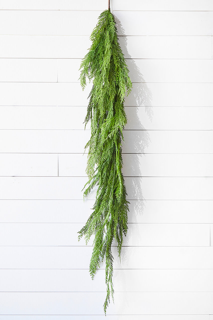 48 Inch Real Touch Cedar Dripping Garland Artificial Lebanon Pine