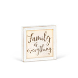 9" Square White Wood Plaque with LED Lights