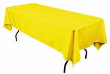Polyester Rectangular Tablecloth 60x144 Inch – Durable Reusable Table Linen for Weddings, Parties, Banquets & Events