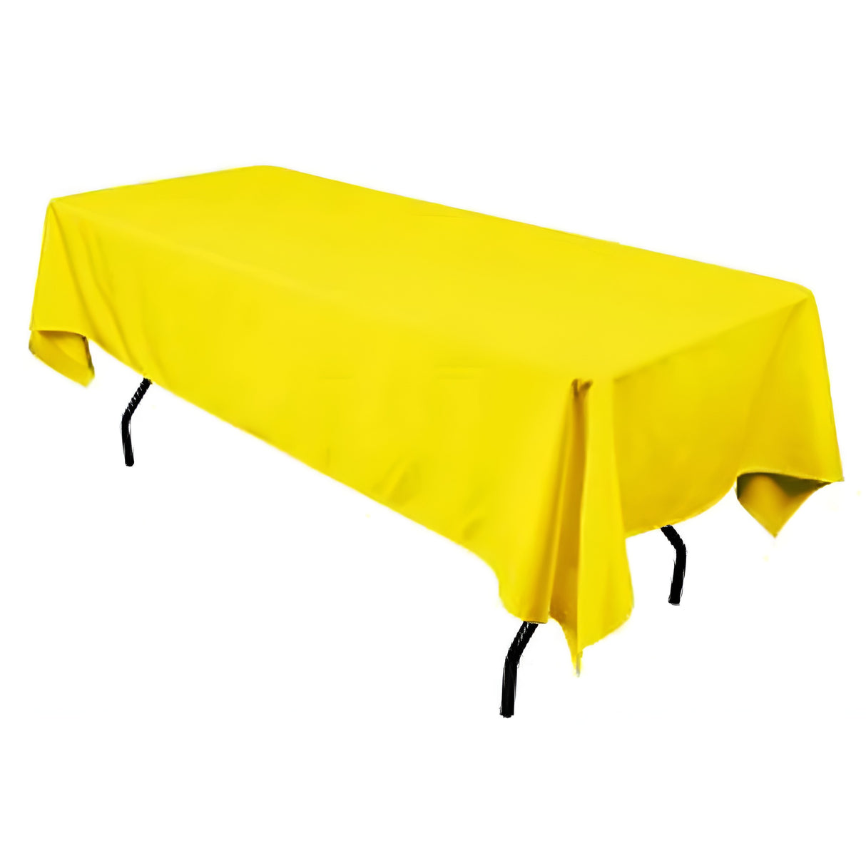 Polyester Rectangular Tablecloth Polyester Fabric - Wrinkle-Resistant, Stain-Proof, Washable, 60" X 144"