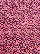 Leopard Glitter Canvas Vinyl Fabric - Leopard Print, 54" Width (1 Yard)