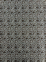 Leopard Glitter Canvas Vinyl Fabric - Leopard Print, 54" Width (1 Yard)