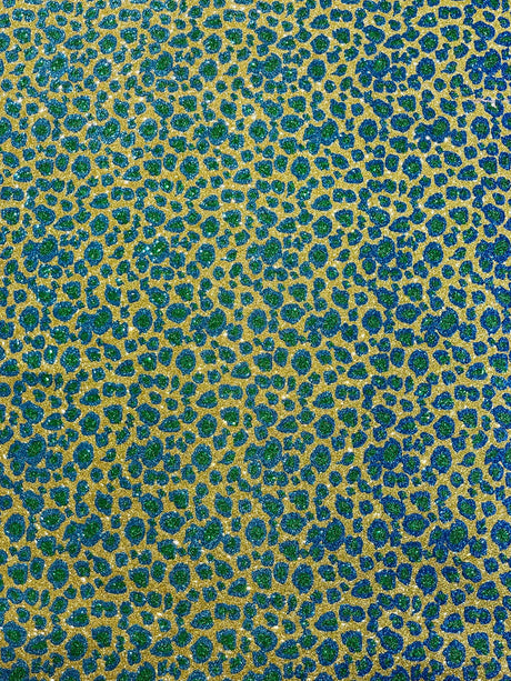 Leopard Glitter Canvas Vinyl Fabric - Leopard Print, 54" Width (1 Yard)