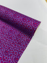 Leopard Glitter Canvas Vinyl Fabric - Leopard Print, 54" Width (1 Yard)