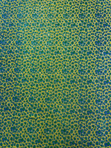 Leopard Glitter Canvas Vinyl Fabric - Leopard Print, 54" Width (1 Yard)