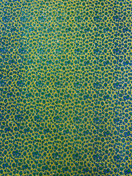 Leopard Glitter Canvas Vinyl Fabric - Leopard Print, 54" Width (1 Yard)