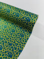 Leopard Glitter Canvas Vinyl Fabric - Leopard Print, 54" Width (1 Yard)
