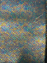 Leopard Oil Spill Metallic Print Nylon Spandex Fabric - Black, Purple, Green, Hot Pink Leopard Print, 58-60" Width (1 Yard)