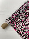 Leopard Print With Foil Stretch Spandex Fabric - Leopard Print, 58" Width (1 Yard)