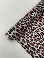 Leopard Print With Foil Stretch Spandex Fabric - Leopard Print, 58" Width (1 Yard)