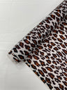 Leopard Print With Foil Stretch Spandex Fabric - Leopard Print, 58" Width (1 Yard)